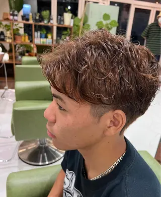 パーマ メンズ 山崎 和花のヘアスタイル