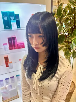 ロング 髪質改善/艶 カラー/れいなのヘアスタイル
