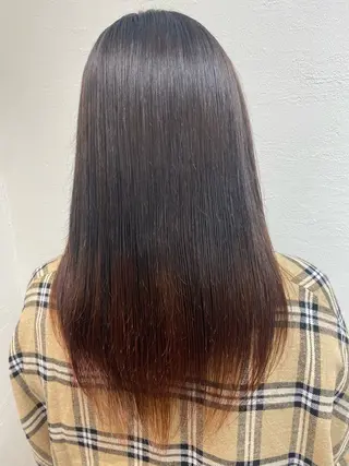 セミロング カラー パーマ 🍒Ash国立 阿部妃南🍒のヘアスタイル