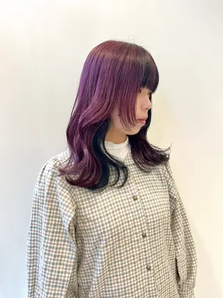 セミロング レイヤー⭐️カラー ⭐️平川雅史のヘアスタイル