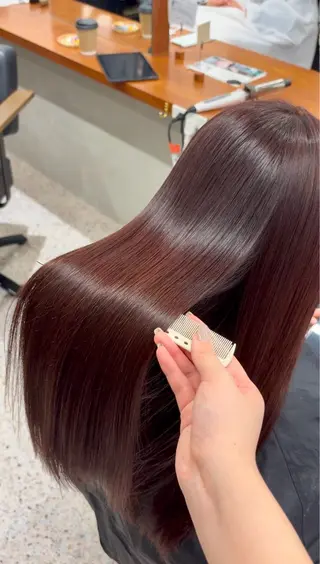 ロング なな / Fier/ 西梅田 /ラベンダーのヘアスタイル