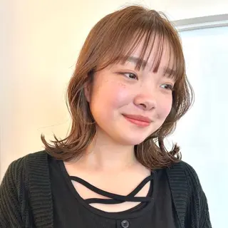 セミロング カラー 🍒中川葵久美🍒 レイヤー/メンズのヘアスタイル