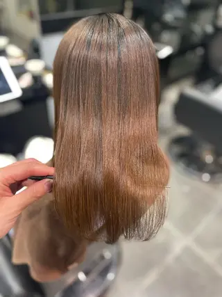 ミディアム ヘアアレンジ 美髪矯正 Rioのヘアスタイル