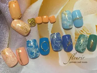 ネイル フルリール 【プライベートサロンのネイルデザイン