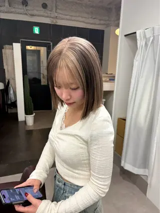 ロング カラー ふうか 心斎橋美容室のヘアスタイル