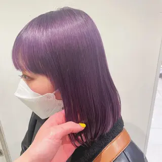 カラー 長尾菜々美🐰 ／ハイトーンカラーのヘアスタイル