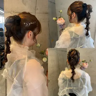 ロング ヘアアレンジ 美髪× ヘアセット✨Araiのヘアスタイル