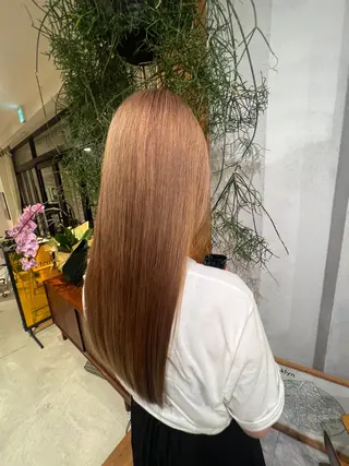 ロング カラー 和泉市フルール 古賀　薫のヘアスタイル
