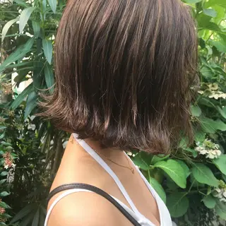 ミディアム カラー レイヤーウルフ エクステ磯部のヘアスタイル