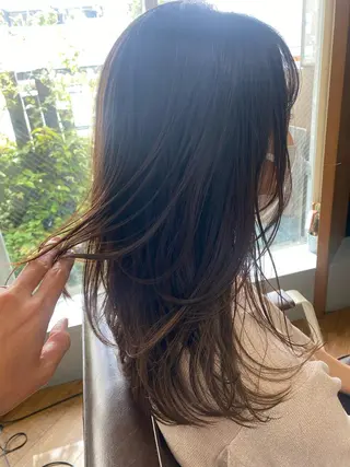 セミロング 西尾 隆介のヘアスタイル