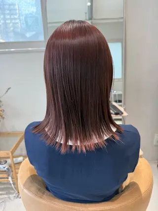 セミロング カラー 🌷花屋併設サロン 荘司まゆり🌷のヘアスタイル