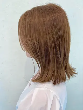 ミディアム カラー 伊藤 さやかのヘアスタイル