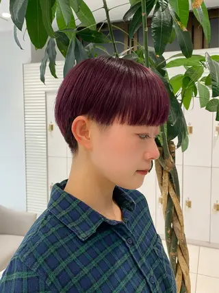 ショート カラー 🎀TEN🎀 オリーブベージュのヘアスタイル