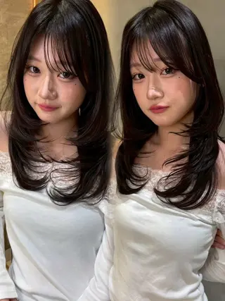 ロング Lond Cheri所属・HINA 仙台/ レイヤー/縮毛矯正のヘアスタイル