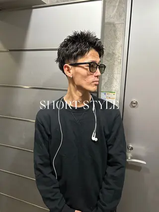 ショート パーマ メンズ 💈メンズ短髪特化 ✂︎伊藤大輝💈のヘアスタイル