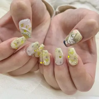 セミロング 池袋痛ネイル Nok. 渡辺のネイルデザイン