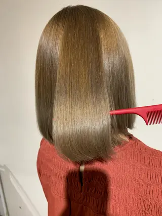 セミロング カラー ヘアアレンジ 💛髪質改善/透明感 カラー🧡reikaのヘアスタイル