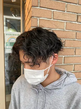 パーマ メンズ メンズブリーチカラー /パーマ ごーた立川のヘアスタイル