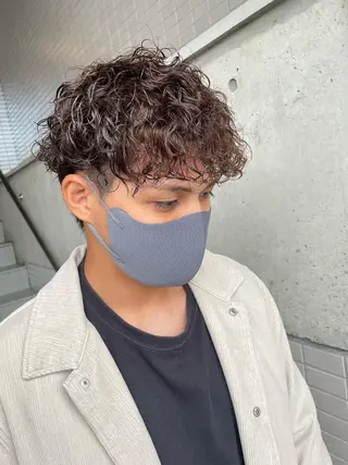 パーマ メンズ 大阪美容師 井上智博のヘアスタイル