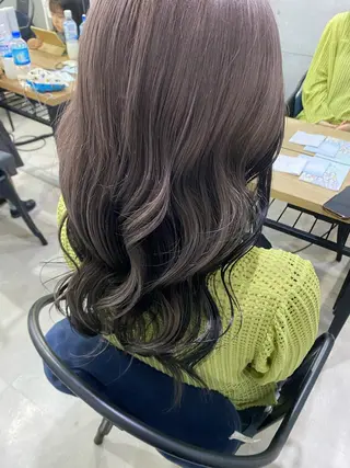 ロング カラー ヘアアレンジ 艶髪ハイトーン特化 梅田美容室SLYのヘアスタイル