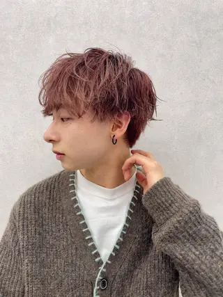 メンズ 波巻きスパイラル 近藤剛　浦和のヘアスタイル