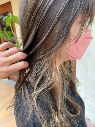 ロング カラー putri 副店長 岸本　拓真のヘアスタイル