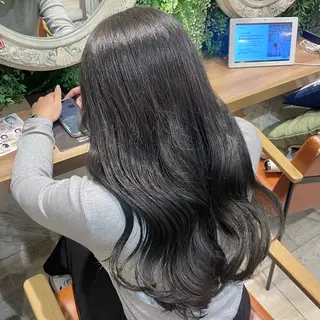 ロング カラー 横浜パーマ🌐ボブ✨ 暖色カラーもえかのヘアスタイル