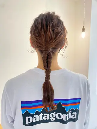 ヘアアレンジ 安永 涼のヘアスタイル