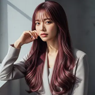 ロング カラー Halo/長居美容室 似合わせカット/ロキのヘアスタイル