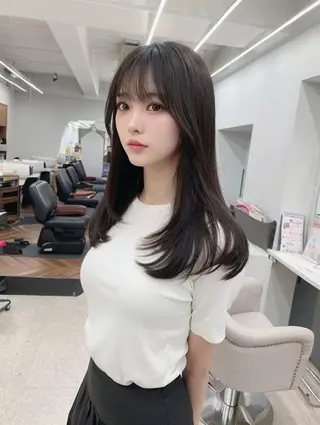 ロング ヘアアレンジ カラー 透明感爆モテカラー Hitoshiのヘアスタイル