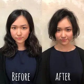 ショート レイヤーカット✂︎池 袋個室サロンkumaのヘアスタイル