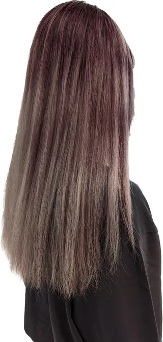 ロング カラー ヘアアレンジ ミドウチ アヤカのヘアスタイル