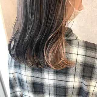 セミロング カラー ヘアアレンジ 🌻あいり merci.🌻のヘアスタイル