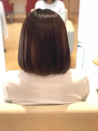 ミディアム パーマ 菊池 栄里奈のヘアスタイル