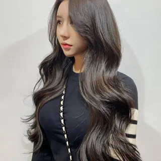 ロング 韓国特化🇰🇷 エクステのヘアスタイル