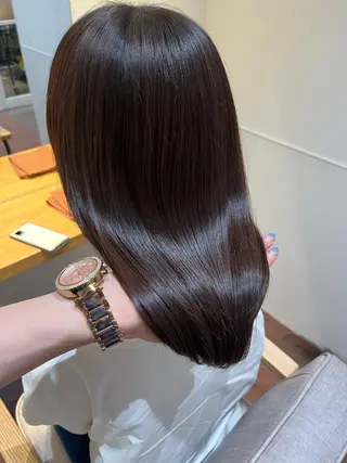 ミディアム マンツーマン 縮毛矯正/マユコのヘアスタイル