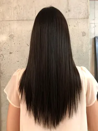 ロング 髪質改善韓国レイヤー カット内田智大のヘアスタイル