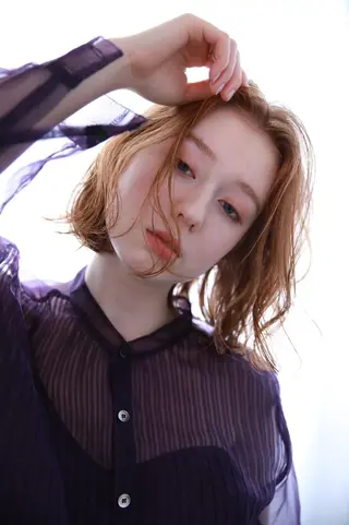 ショート カラー パーマ レイヤーカット✂️ 横浜No1♡下鳥翔子のヘアスタイル
