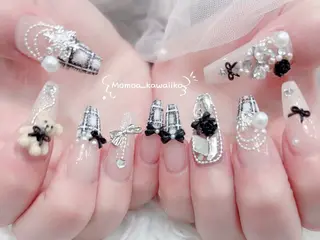 ネイル MoMoA Nail ネイル長さ出し専門店のネイルデザイン