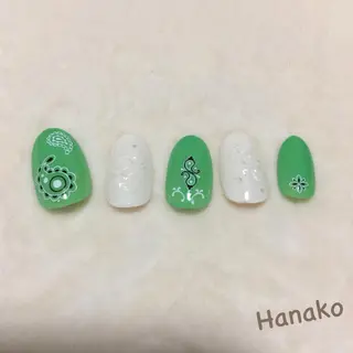 ネイル お絵描きネイル Hanakoのネイルデザイン