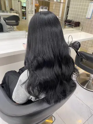 セミロング カラー ヘアアレンジ Over hair_ misakiのヘアスタイル