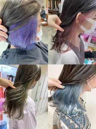 セミロング カラー ヘアアレンジ 【Sweep】おじま のぞみのヘアスタイル