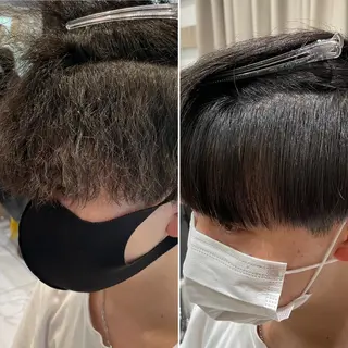 ショート パーマ メンズ 【メンズ縮毛矯正】 田中秀斗のヘアスタイル