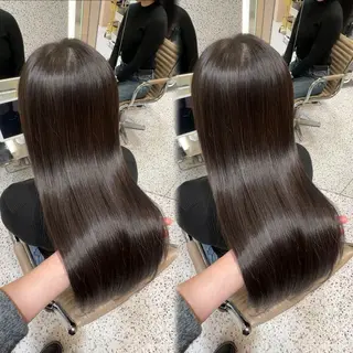 ロング misaki 💖 美髪矯正/韓国ボブのヘアスタイル