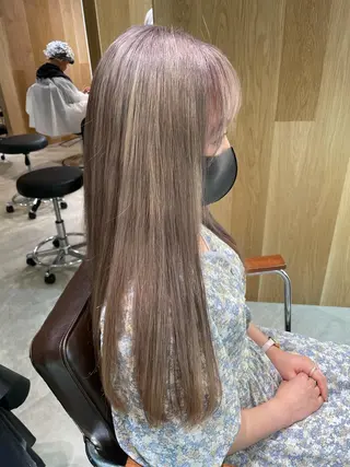 ロング カラー レイヤー/ハッシュ 渋谷/サッタのヘアスタイル