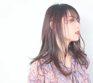 ロング カラー パーマ ヘアアレンジ 心斎橋難波本店 店長 THE ECT 中尾のヘアスタイル