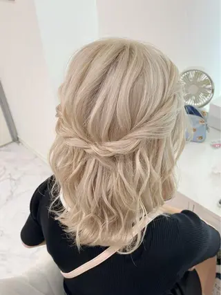 セミロング ヘアアレンジ ヘアセット専門店 Rのヘアスタイル