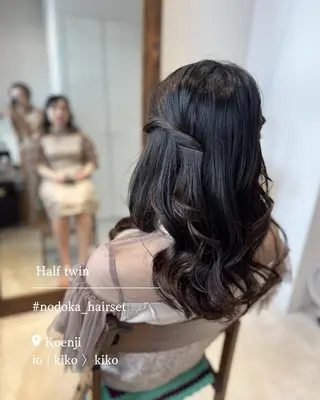 セミロング ヘアアレンジ io所属・お呼ばれセット🕊️ 高円寺/太田和のヘアスタイル