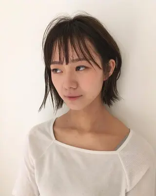 ミディアム カラー 坂上 岳のヘアスタイル
