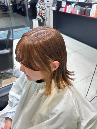 ミディアム 透明感カラー 板橋　島村美咲のヘアスタイル